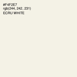 #F4F2E7 - Ecru White Color Image